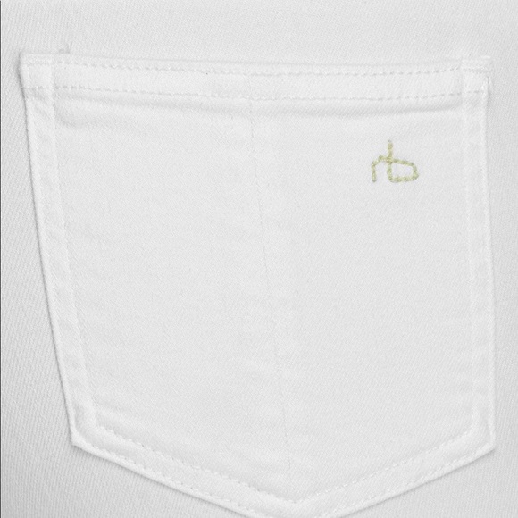 Rag & Bone Women’s White Capri Fringe Hem Jeans - Picture 4 of 4